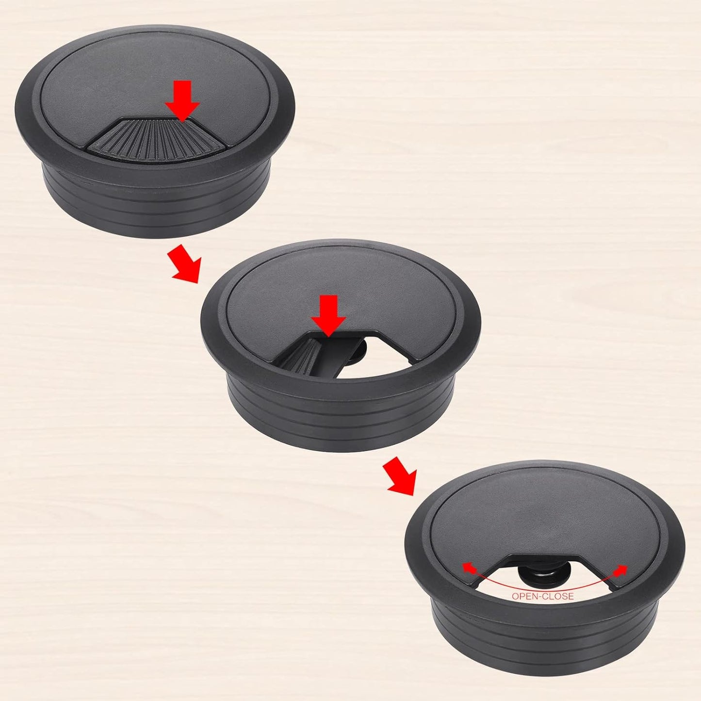 Kabeldurchführung 60mm für Schreibtisch